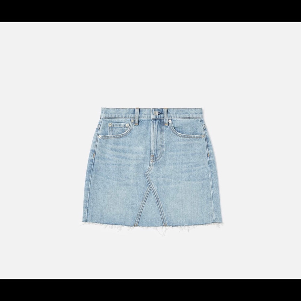 Everlane denim mini skirt